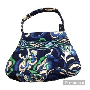 Vera Bradley Hannah Purse in Mediterranean Blue Small Handbag